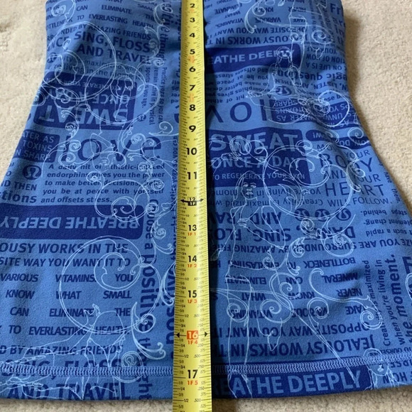 Lululemon Power Y Tank Top, blue padded size 4 - Picture 9 of 13